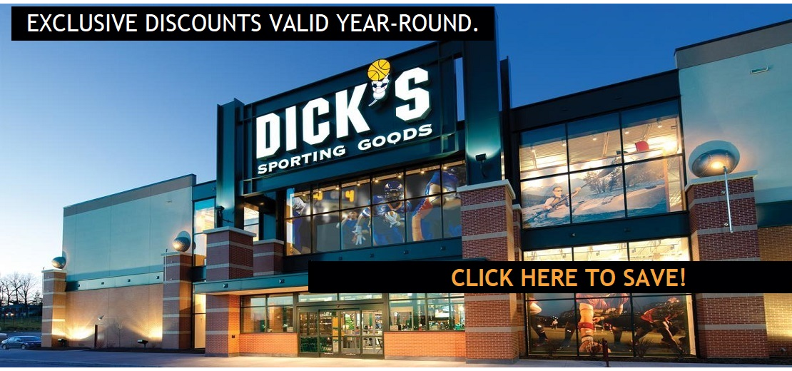 20% OFF at Dick's - May 19th thru May 22nd