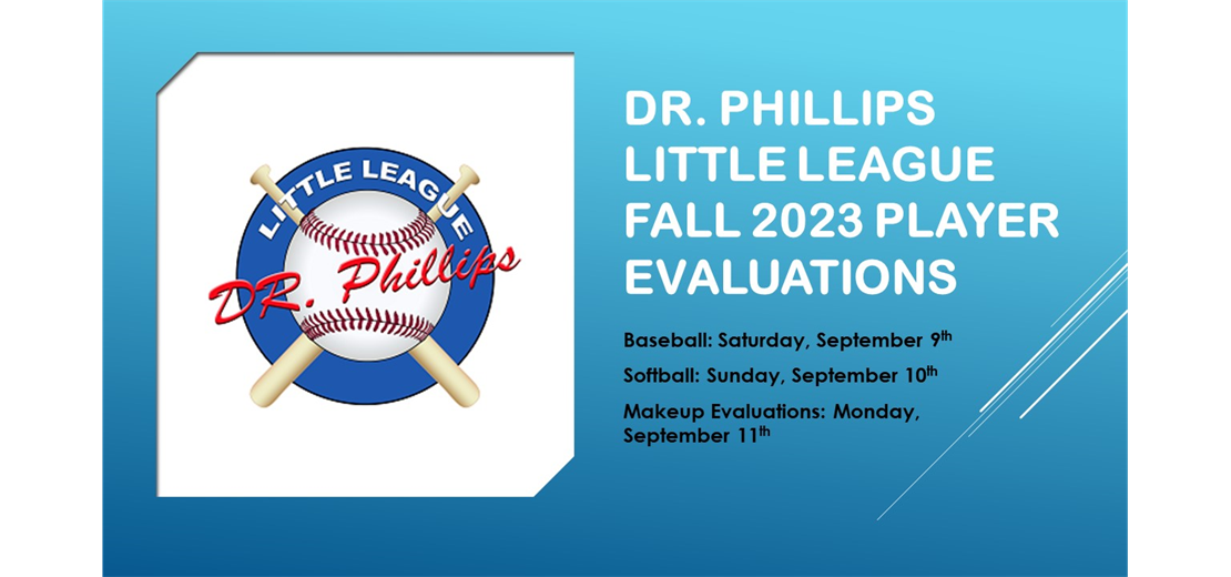 Fall Evaluation Schedule!!
