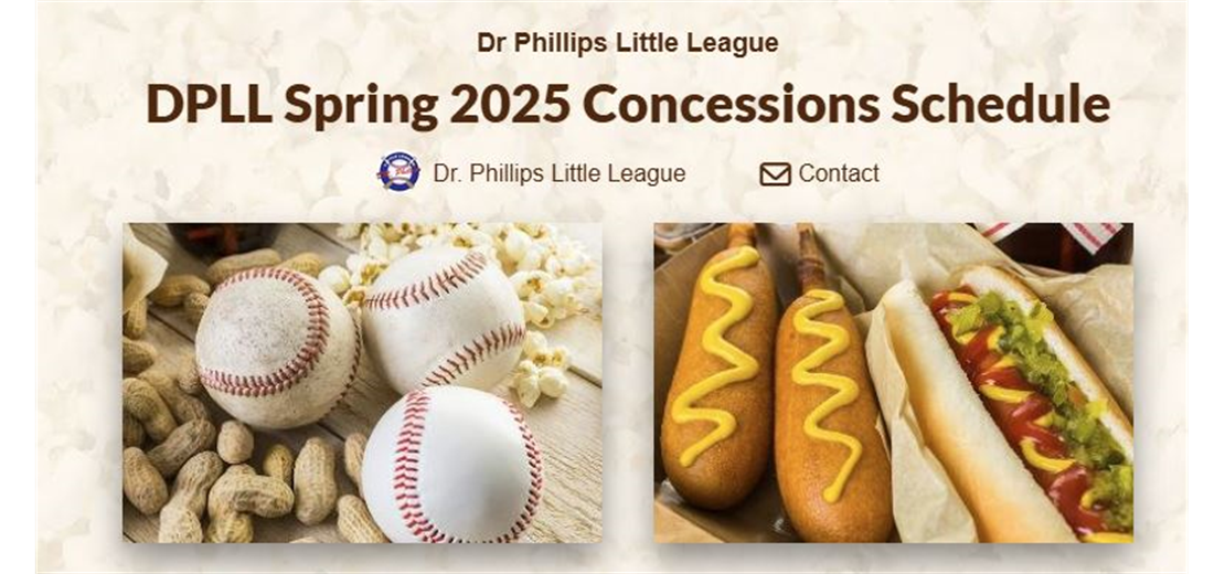 Spring 2025 Concessions Shift Sign Up